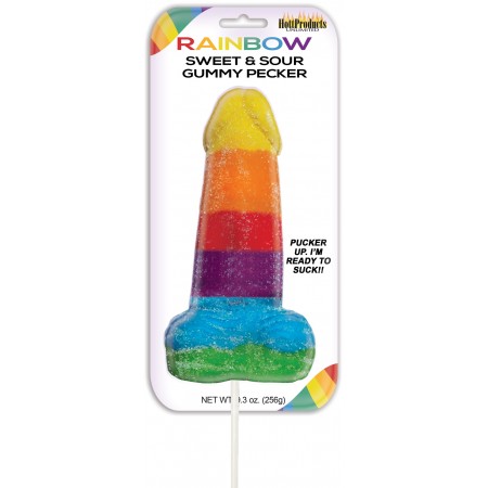 Rainbow Sour Gummy Pecker