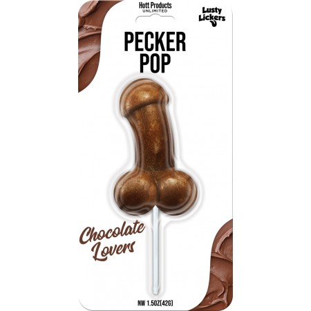 Lusty Lickers Pecker Pop - Chocolate